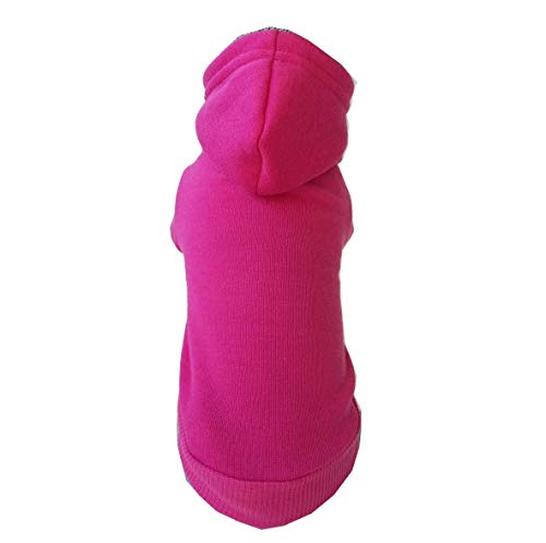 STILHUND Hundehoodie Uni, Hoodie für Hunde, Sweater, Kapuzenpulli Farbe pink, Größe S von STILHUND