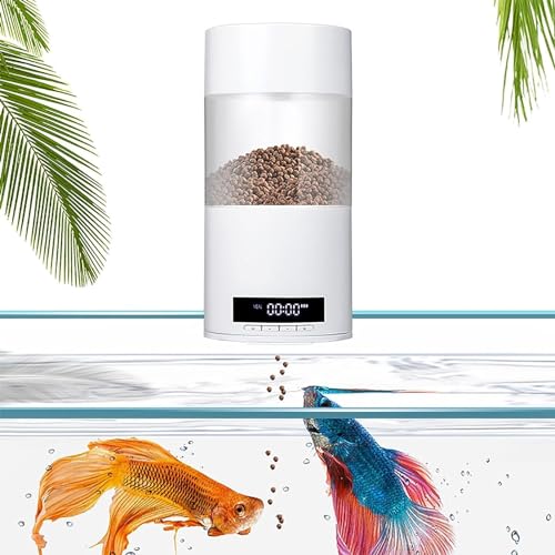 Automatischer Fischfutterautomat, 500-ml-Futterspender Für Aquarien Mit LCD-Bildschirm, Intelligentem Speicher Und Zwei Stromversorgungsmodi, Integrierter Trocknungs- Und Konservierungsbox Automatischer Fischfutterautomat, 500-ml-Futterspender Für Aquarien Mit LCD-Bildschirm, Intelligentem Speicher Und Zwei Stromversorgungsmodi, Integrierter Trocknungs- Und Konservierungsbox von STMKB