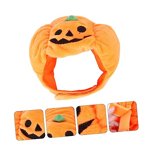 STOBAZA 1stück Halloween Kürbis-Hut Für Haustiere Niedliches Kostüm-Accessoire Für Katzen Und Hunde Für Halloween-feiern Und Kostüm-Events Aus Weichem Material Gefertigt Einfach Zu von STOBAZA