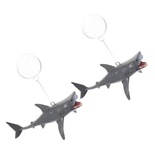 STOBAZA 2 Sätze Aquarium Deko Schwimmende Raubfisch Dekoration Fisch Tank Zubehör Kreative Langlebige Unterwasser Ornament mit Einstellbarer Schwimmgeschwindigkeit für Süßwasser von STOBAZA