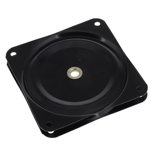 STOBAZA Schwerlast Möbel Drehbeschlag Schwarz mit Halbkugellager Drehbare Sitzplatte für Barhocker Stuhl und Möbel Langlebige Swivel Basis für Vielseitige Innenraumnutzung von STOBAZA