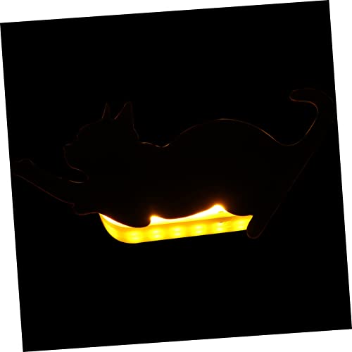 STOBOK Katzen Led Lampe Mit Sound Control Material Energiesparend Und Dekorativ Weicher Lichteffekt Für Nachttisch von STOBOK