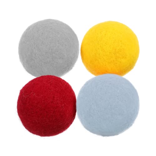 STOBOK 2 Sätze Wollfilzball Interaktives Interactive Toys Pet Supplies Cat Toys Hundespielzeug Hund Interaktive Spielzeuge Beißspielzeug Für Den Haushund Plüsch 4 Stück * 2 STOBOK 2 Sätze Wollfilzball Interaktives Interactive Toys Pet Supplies Cat Toys Hundespielzeug Hund Interaktive Spielzeuge Beißspielzeug Für Den Haushund Plüsch 4 Stück * 2 von STOBOK