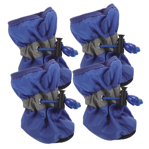 STOBOK Allwetter-haustierstiefel 4-teiliges Hundeschuhset Mit Sohlen Für Bis Mittelgroße Hunde STOBOK Allwetter-haustierstiefel 4-teiliges Hundeschuhset Mit Sohlen Für Bis Mittelgroße Hunde von STOBOK