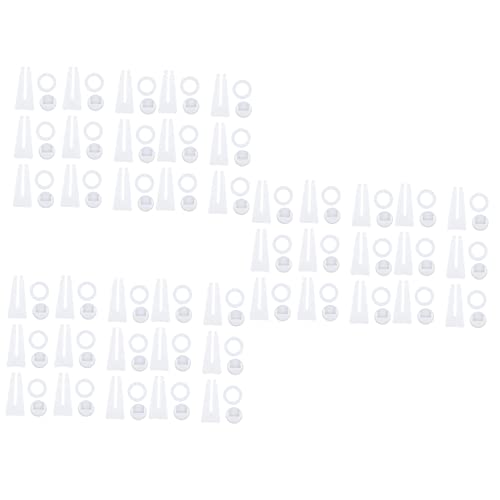 STOBOK 45 STK Ständer Für Fotorahmen Kunstwerk Klammern Plattenhalter-ausstellungsständer Staffelei Rückenstütze Fotorahmenanzeige Rotieren Komponente Weiß Plastik Schwalbenschwanz von STOBOK