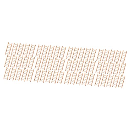 STOBOK 4 Sets Realistische Holztreppenleiter-Dekoration Für Landschaftsschmuck Für Spielzeughäuser Für Jungen Und Mädchen 15 Stück * 4 von STOBOK