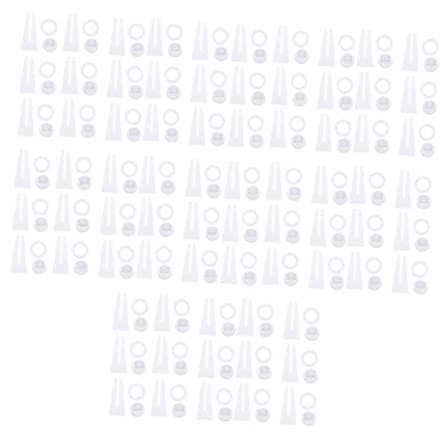 STOBOK 75 STK Ständer Für Fotorahmen Desktop-Display-Racks Fotorahmenregale Für Zu Hause Plattenhalter-ausstellungsständer Fotorahmenständer Plastik Rotieren Schreibtisch Rückenlehne Weiß von STOBOK