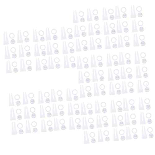 STOBOK 75 STK Ständer Für Fotorahmen Bildständer Staffelei Rückenstütze Halterungen Für Fotorahmen Fotorahmen-unterstützung Plattenständer Rotieren Weiß Kunstwerk Schwalbenschwanz Plastik von STOBOK