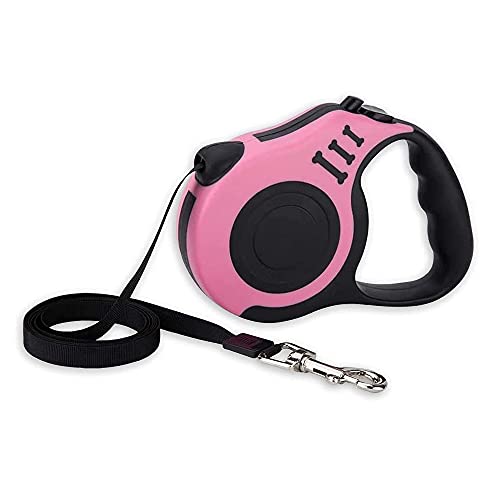 STOUCLA Einziehbare Hundeleine, Kleiner Hund, Rollleinen Anti-Rutsch Griff mit Brems,Rosa, 3 m STOUCLA Einziehbare Hundeleine, Kleiner Hund, Rollleinen Anti-Rutsch Griff mit Brems,Rosa, 3 m von STOUCLA