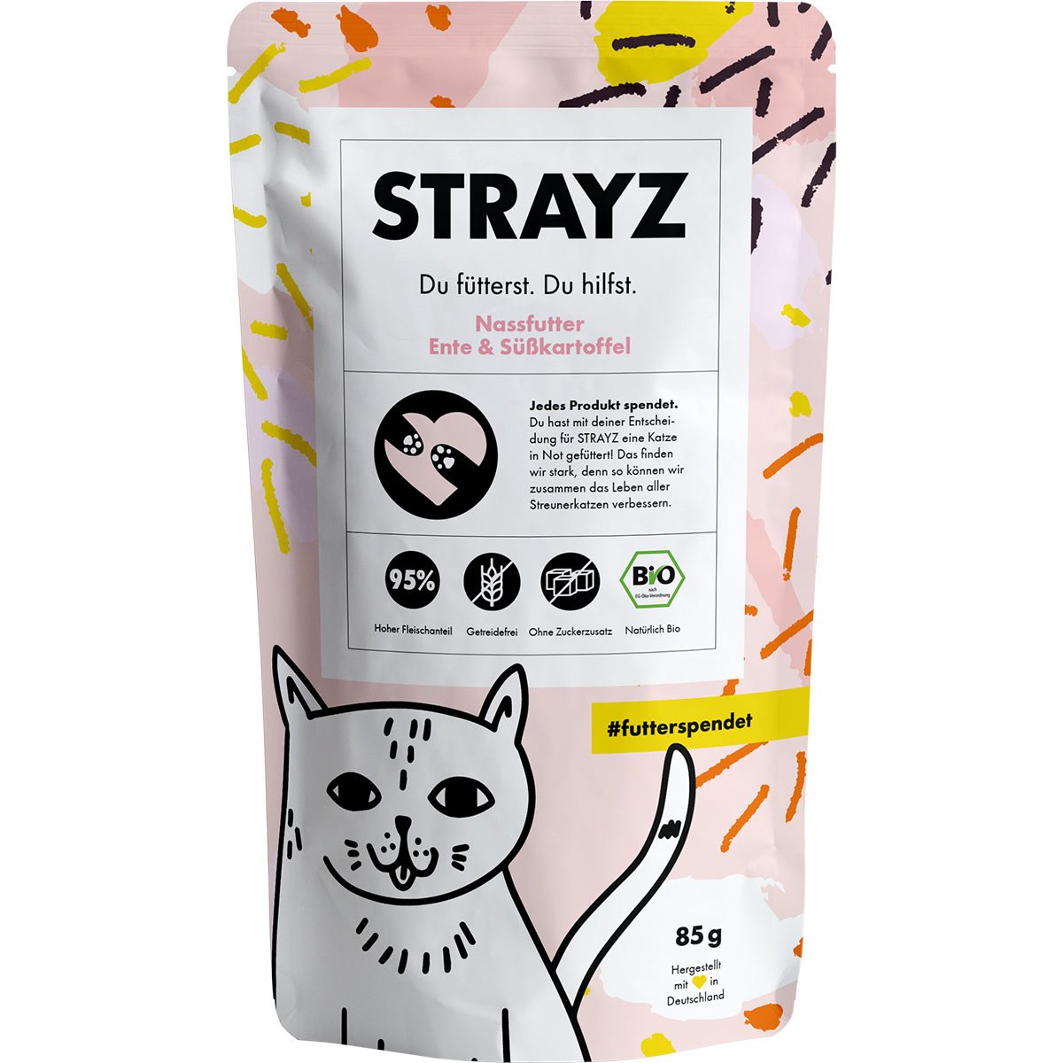 STRAYZ Bio Ente & Süßkartoffel 14x85g STRAYZ Bio Ente & Süßkartoffel 14x85g von STRAYZ