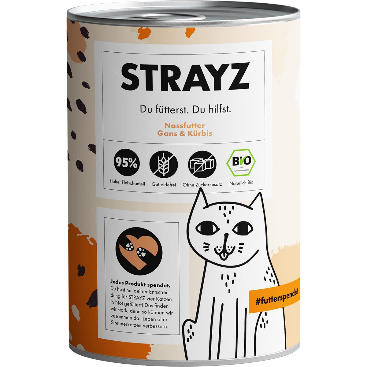 STRAYZ Bio Gans & Kürbis 6x400g STRAYZ Bio Gans & Kürbis 6x400g von STRAYZ