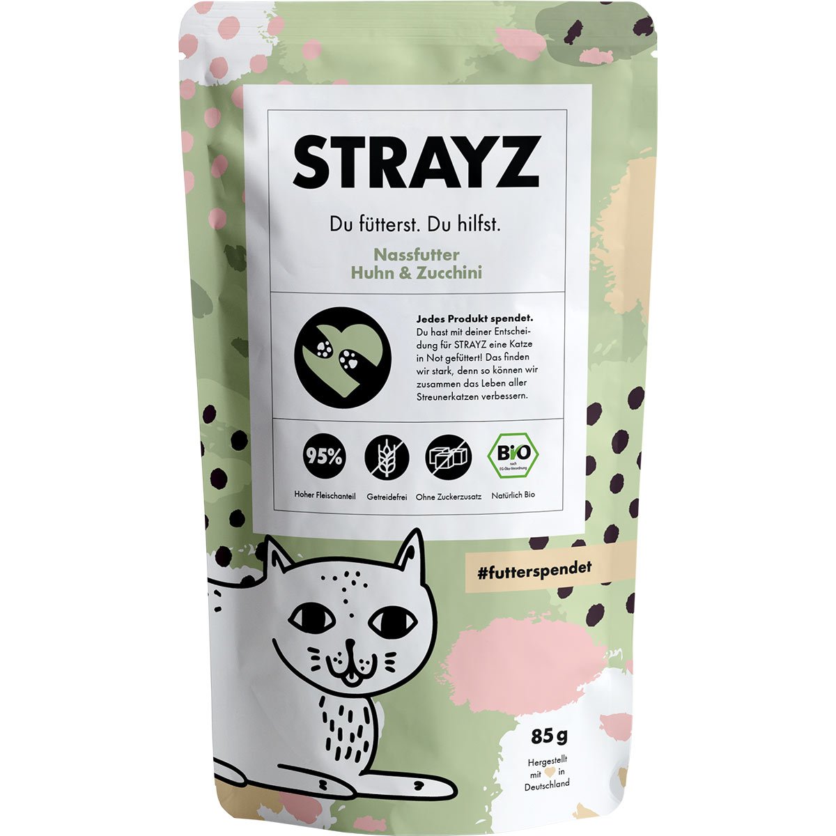 STRAYZ Bio Huhn & Zucchini 14x85g von STRAYZ