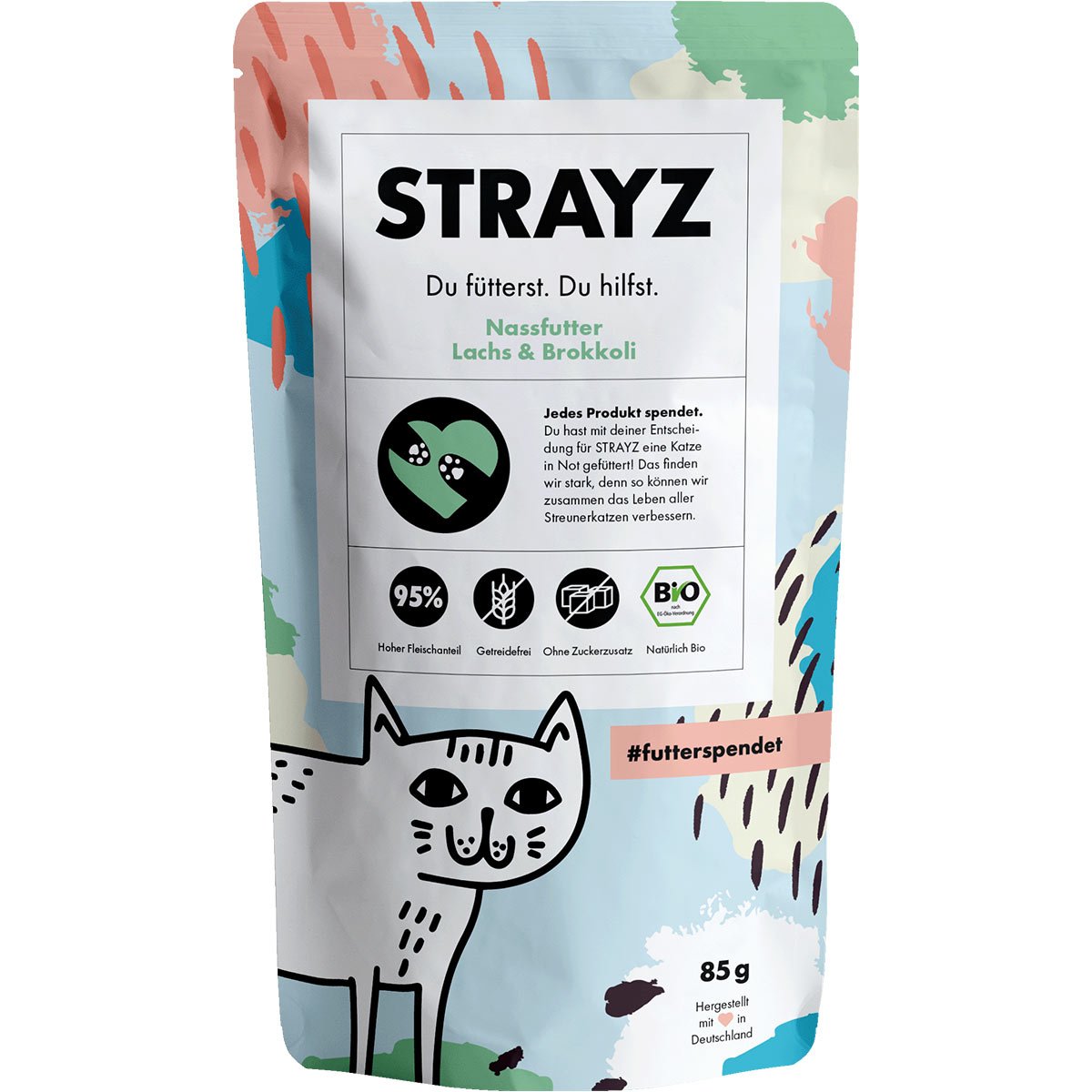 STRAYZ Bio Lachs & Brokkoli 14x85g STRAYZ Bio Lachs & Brokkoli 14x85g von STRAYZ