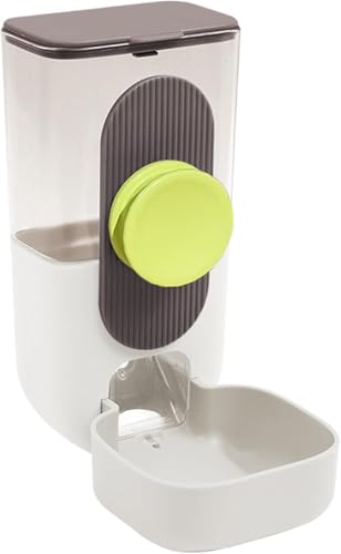 STREAMVOY 2-in-1 Vogelfutterstation und -tränke, 870 ml/800 ml, auslaufsicher, Käfighalterung (für Wellensittiche) (weiß-grün, Futterspender) von STREAMVOY