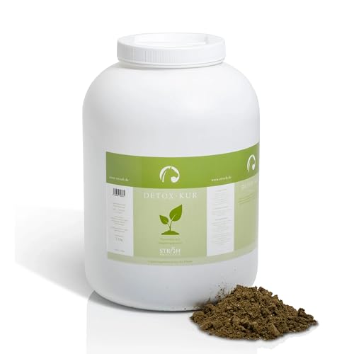 STRÖH Detox-Kur Pferd (2,5kg) • Kräuter-Komplex mit Mariendistel, Artischocke, Löwenzahn & Brennnessel • Unterstützt Leber, Nieren & Stoffwechsel • Getreidefrei • Entgiftungskur Pferde von STRÖH
