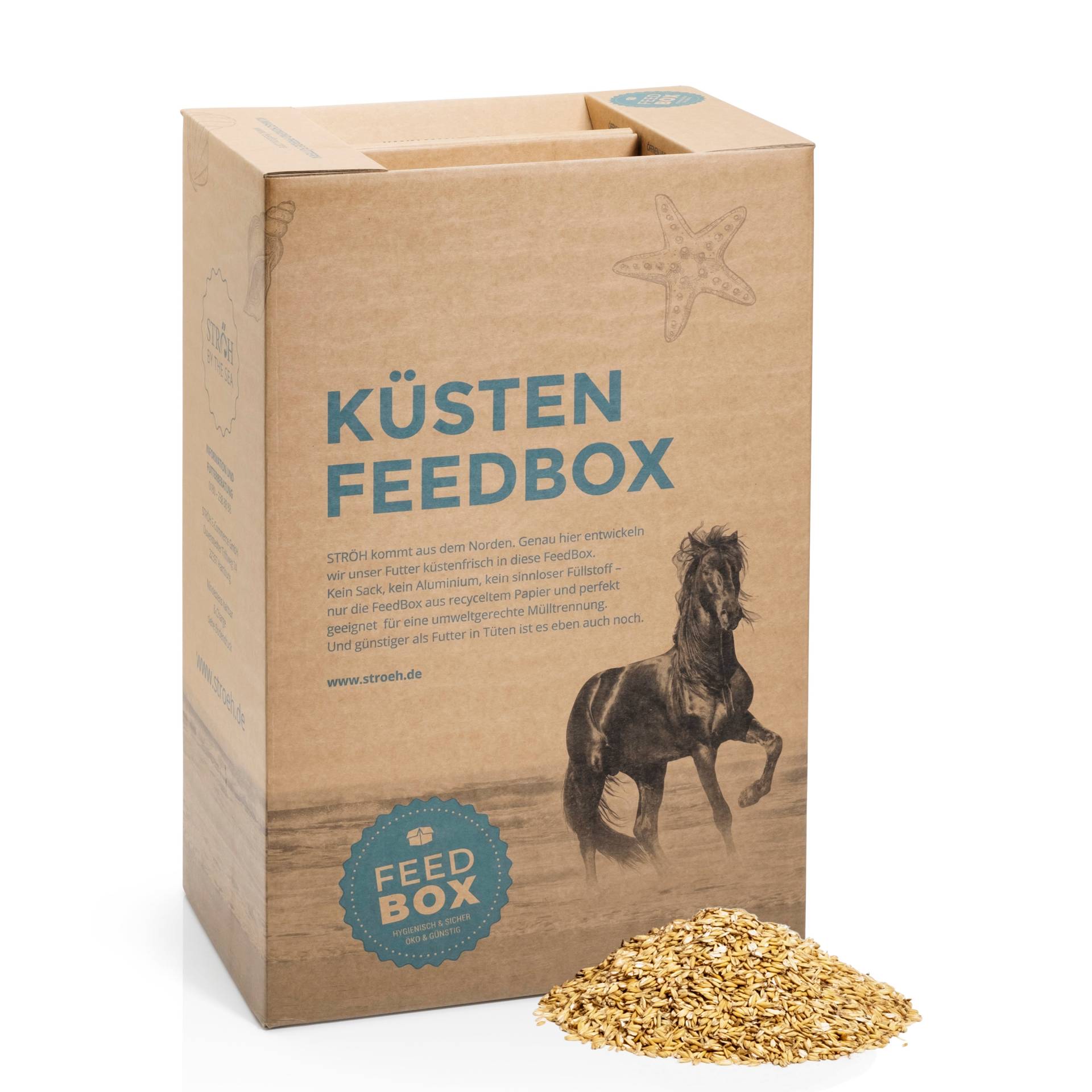 STRÖH Deutscher Hafer gereinigt & gequetscht 28 kg Feedbox Hochverdaulicher Energielieferant STRÖH Deutscher Hafer gereinigt & gequetscht 28 kg Feedbox Hochverdaulicher Energielieferant von STRÖH