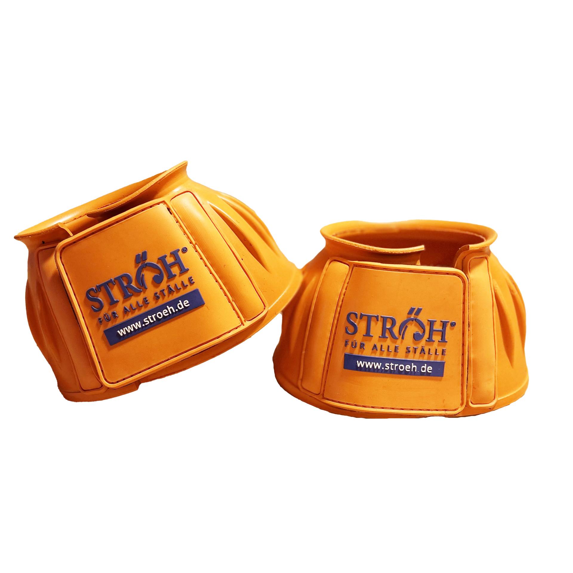 STRÖH Hufglocken Gummi orange, Gr. Pony (S) von STRÖH