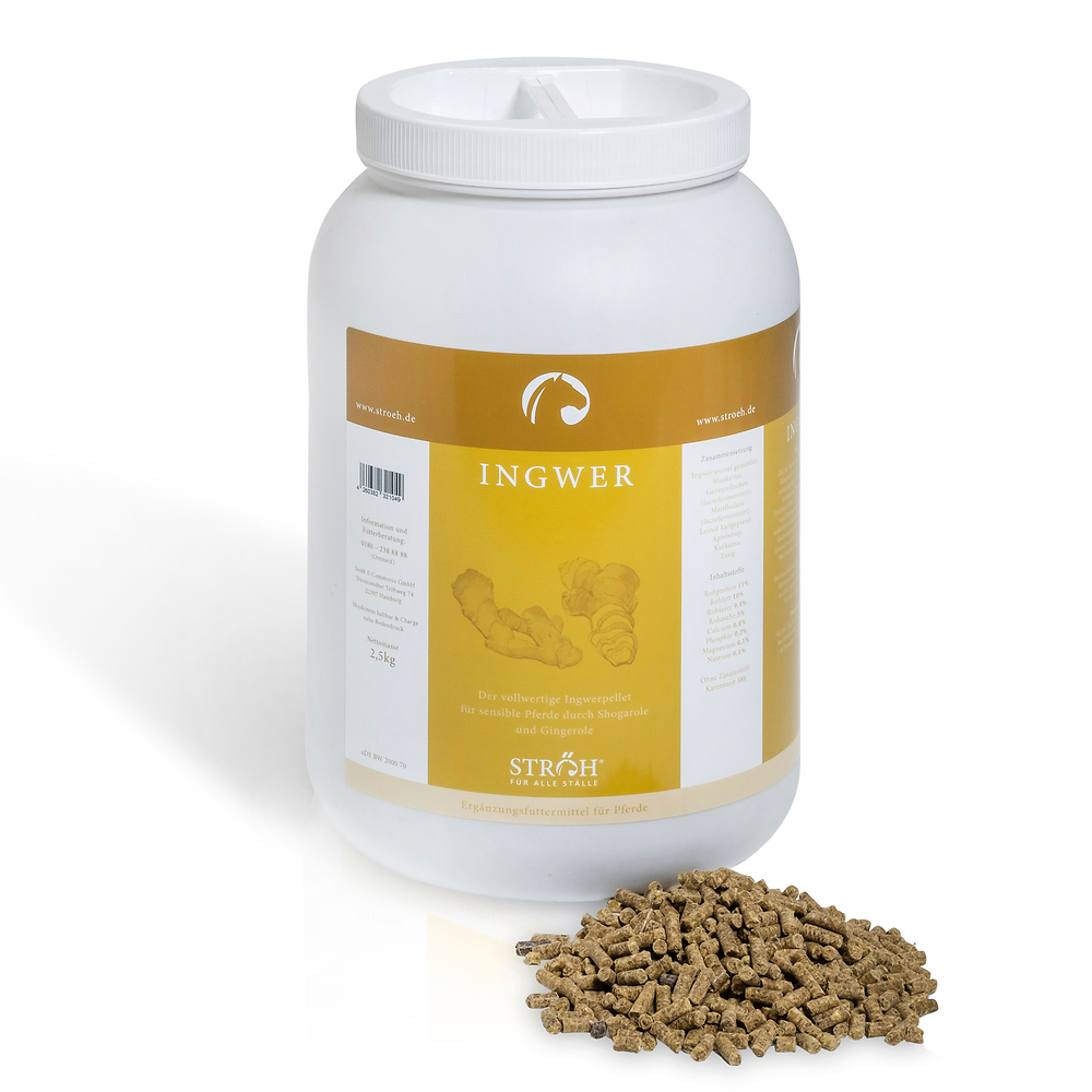 STRÖH Ingwer - 2,5kg Pellets Gesunde Wurzel von STRÖH
