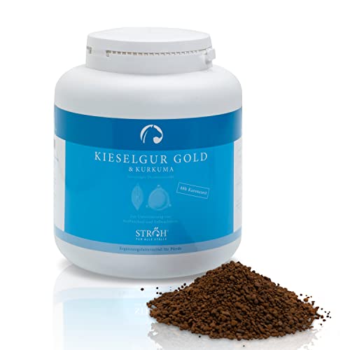 STRÖH Kieselgur Gold Pferd (1,7kg) • Zur Unterstützung von Stoffwechsel & Fellwachstum • Mineralfutter für Pferde von STRÖH