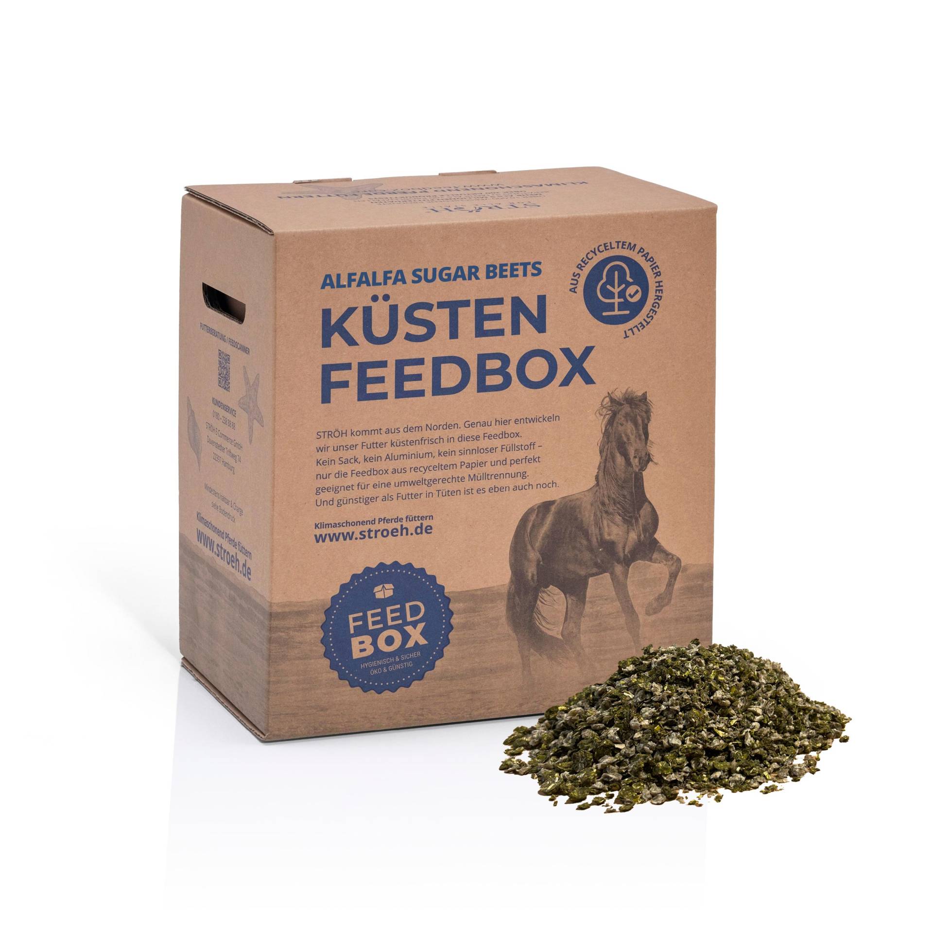 STRÖH Küsten Alfalfa Sugar Beets Flakes 30kg Feedbox Fördert Gewichtszunahme & Muskelaufbau STRÖH Küsten Alfalfa Sugar Beets Flakes 30kg Feedbox Fördert Gewichtszunahme & Muskelaufbau von STRÖH