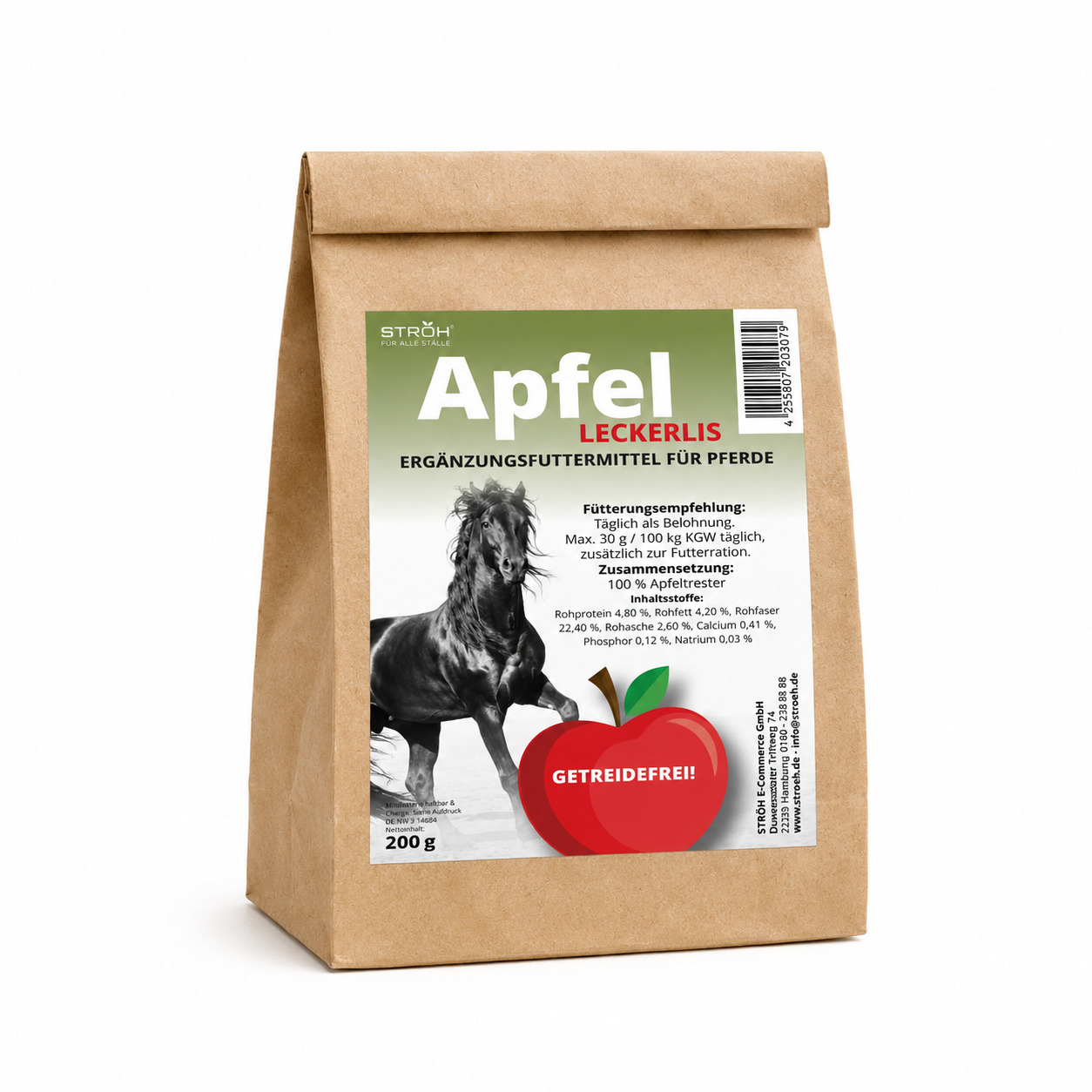 STRÖH Küsten Apfel Leckerli getreidefrei 200 g Tüte Getreidefrei belohnen mit Apfelgeschmack von STRÖH