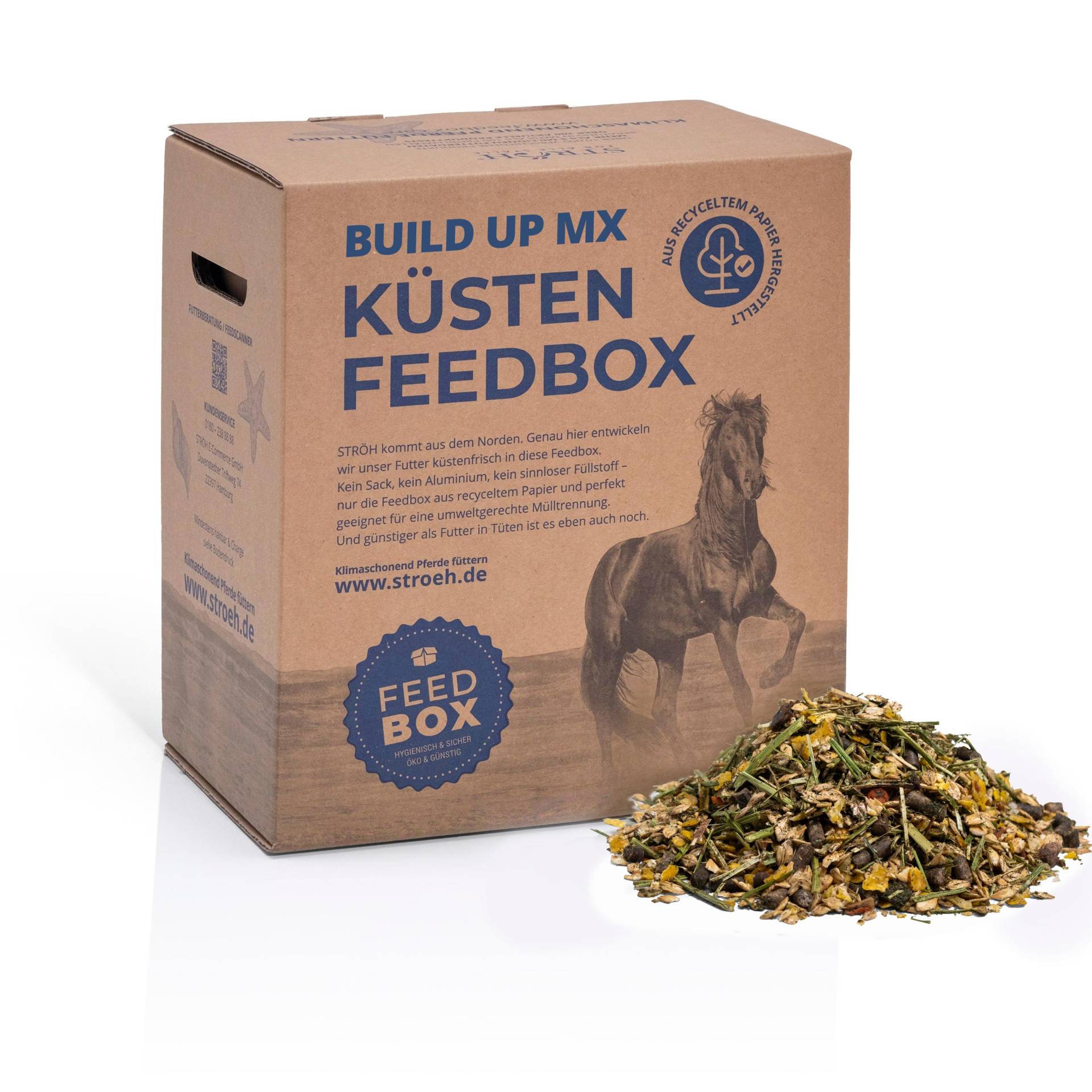 STRÖH Küsten Build up Mx 30kg Feedbox Aufbaumüsli für Sportpferde STRÖH Küsten Build up Mx 30kg Feedbox Aufbaumüsli für Sportpferde von STRÖH