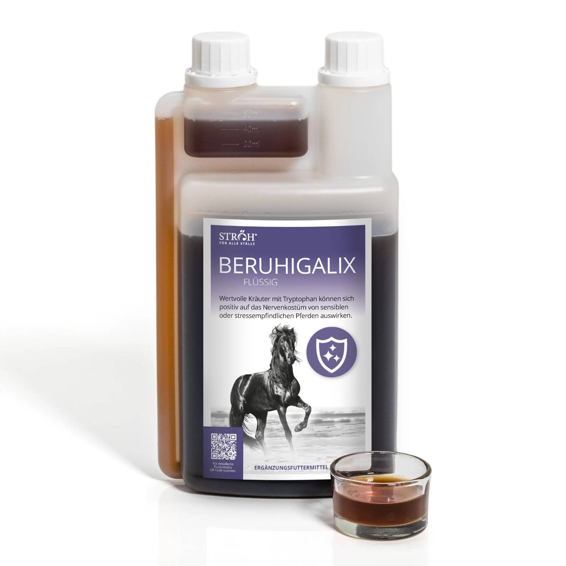 STRÖH Küsten-Elixier Beruhigalix 1L Für mehr Gelassenheit bei nervösen Pferden STRÖH Küsten-Elixier Beruhigalix 1L Für mehr Gelassenheit bei nervösen Pferden von STRÖH