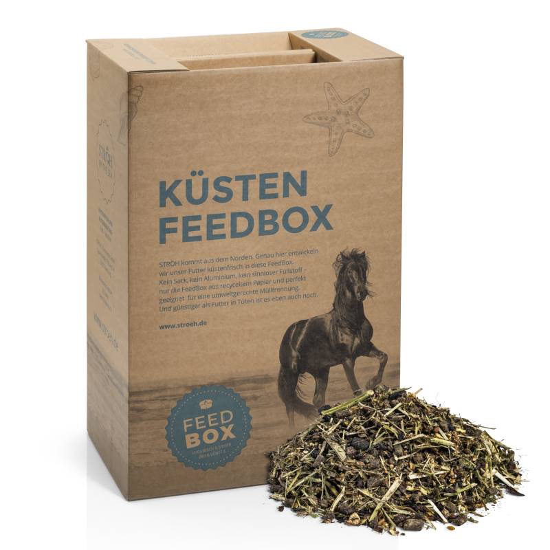 STRÖH Küsten EquiProtect Müsli 30 kg Getreidefrei & low carb für stoffwechselsensible Pferde von STRÖH