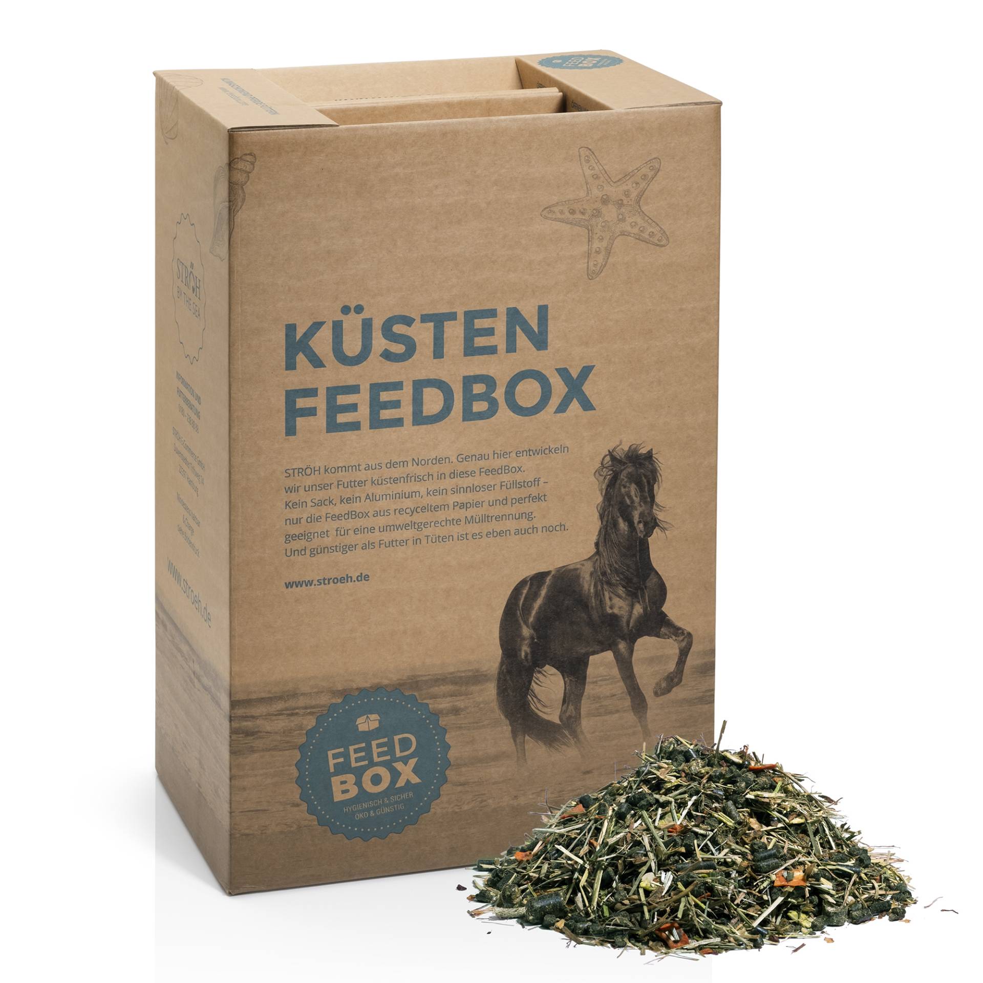 STRÖH Küsten GastroCare Müsli 30 kg Feedbox Für magenempfindliche Pferde STRÖH Küsten GastroCare Müsli 30 kg Feedbox Für magenempfindliche Pferde von STRÖH
