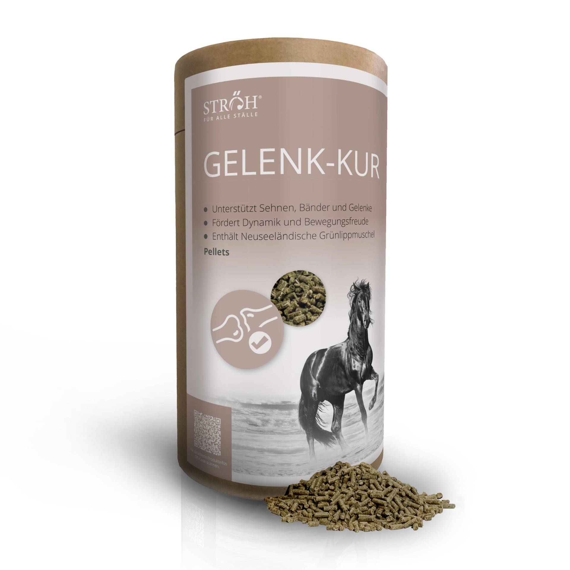 STRÖH Küsten Gelenk-Kur 1,1 kg Feedbox Dose Unterstützt Bänder, Sehnen und Gelenke von STRÖH