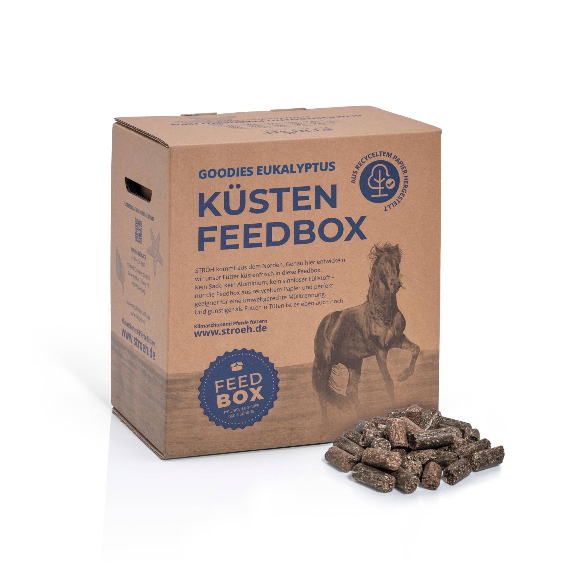 STRÖH Küsten Goodies Eukalyptus 9kg Feedbox Schmackhafte Leckerli für die Atemwege STRÖH Küsten Goodies Eukalyptus 9kg Feedbox Schmackhafte Leckerli für die Atemwege von STRÖH