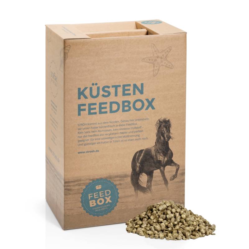 STRÖH Küsten Heu-Luzerne-Cobs 30kg Feedbox 70%/30% von der Ostseeküste STRÖH Küsten Heu-Luzerne-Cobs 30kg Feedbox 70%/30% von der Ostseeküste von STRÖH