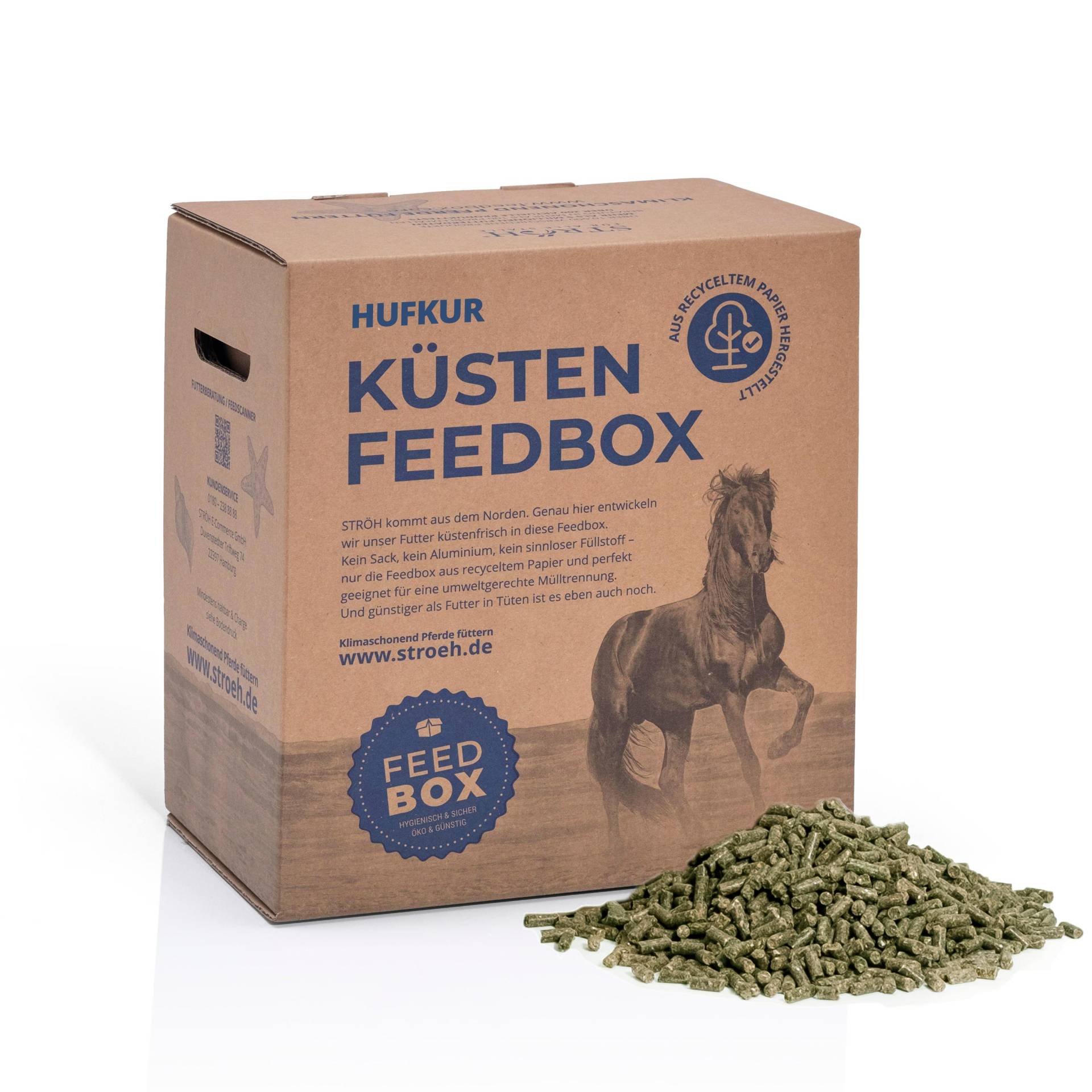 STRÖH Küsten Hufkur 9 kg Feedbox Ergänzungsfutter für starke und gesunde Hufe STRÖH Küsten Hufkur 9 kg Feedbox Ergänzungsfutter für starke und gesunde Hufe von STRÖH