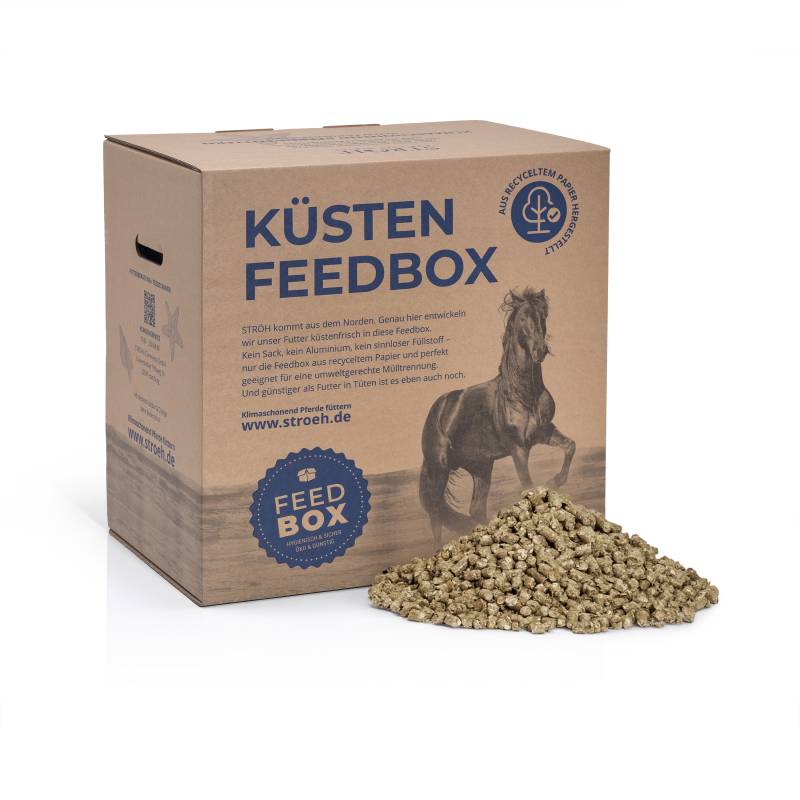 STRÖH Küsten Maiscobs 23 kg Feedbox Pure Energie für Hochleistungspferde von STRÖH