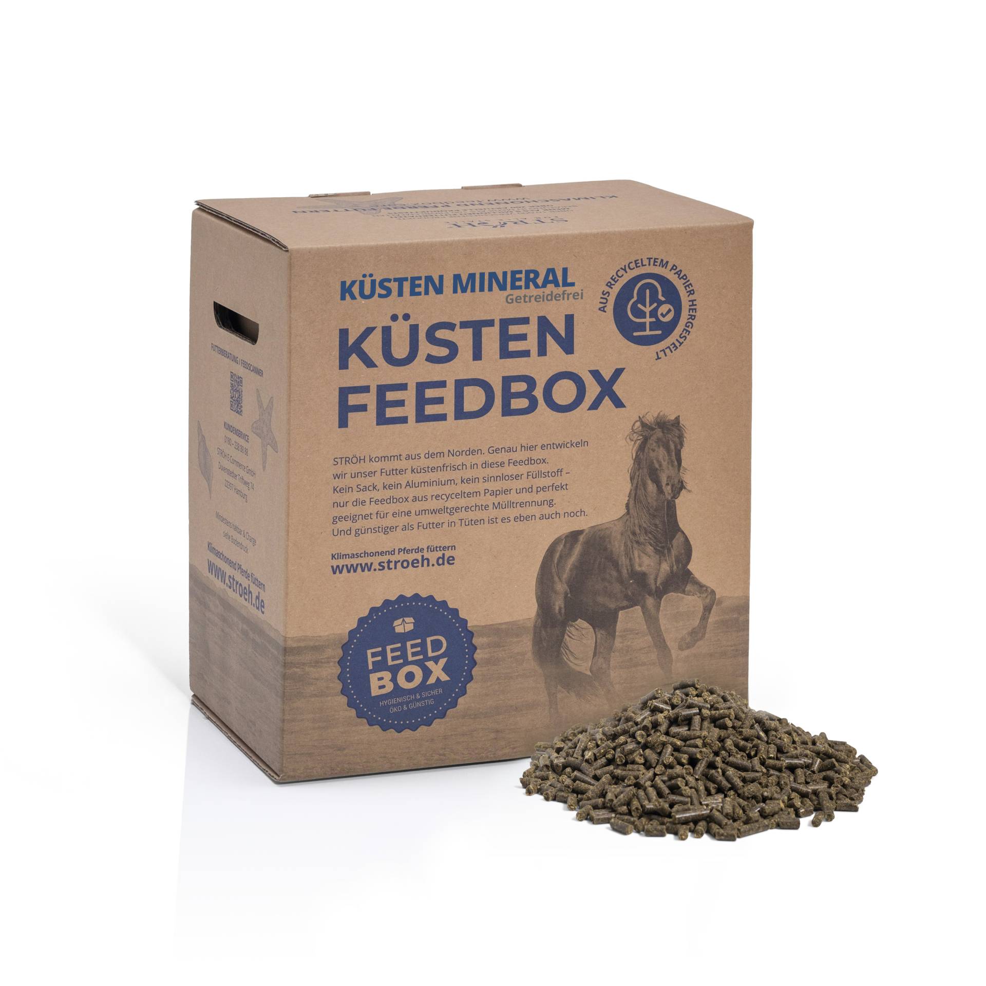 STRÖH Küsten Mineral getreidefrei 10,5kg Feedbox Ausgewogenes Mineralfutter STRÖH Küsten Mineral getreidefrei 10,5kg Feedbox Ausgewogenes Mineralfutter von STRÖH