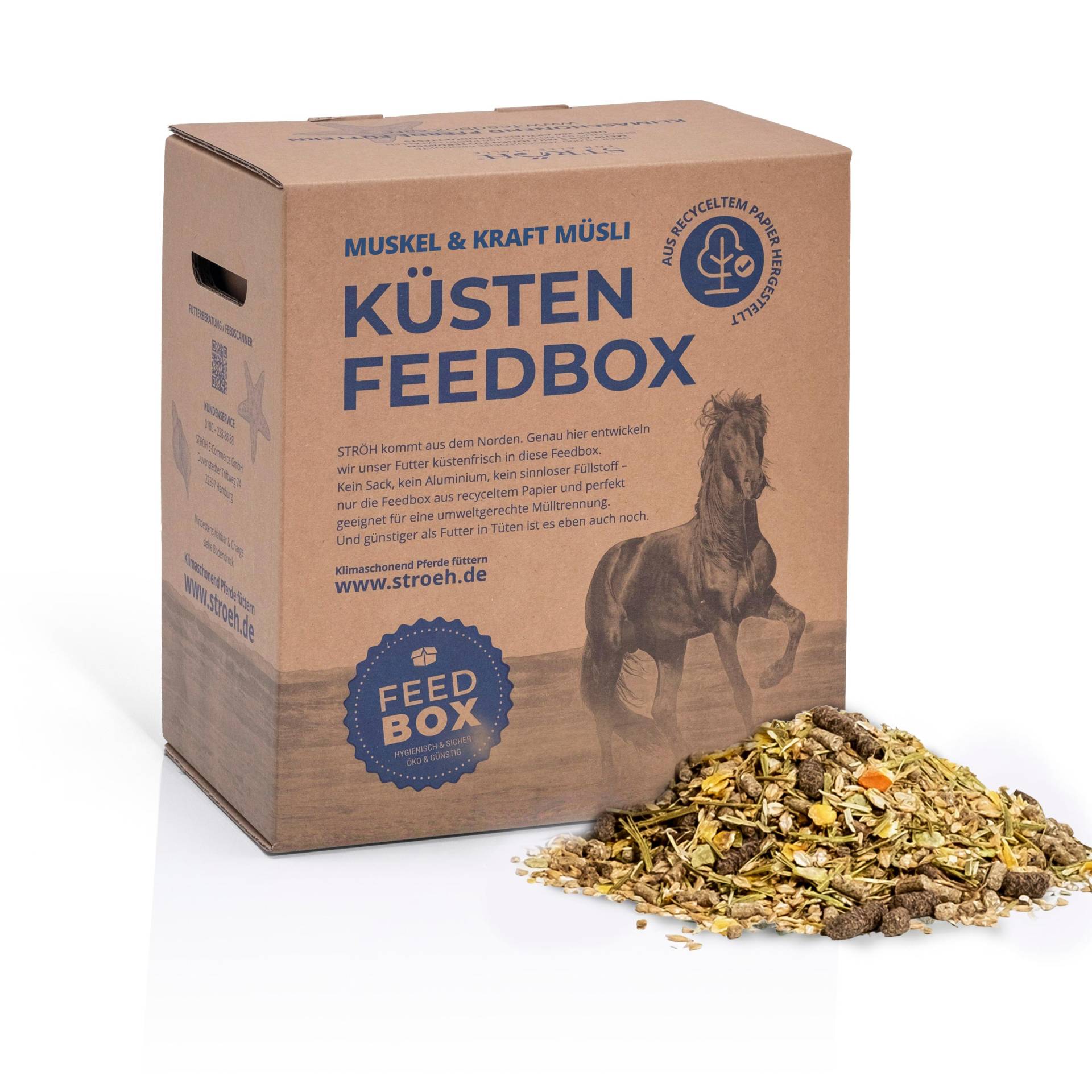 STRÖH Küsten Muskel & Kraft Müsli 29kg Feedbox Pure Muskel Power STRÖH Küsten Muskel & Kraft Müsli 29kg Feedbox Pure Muskel Power von STRÖH
