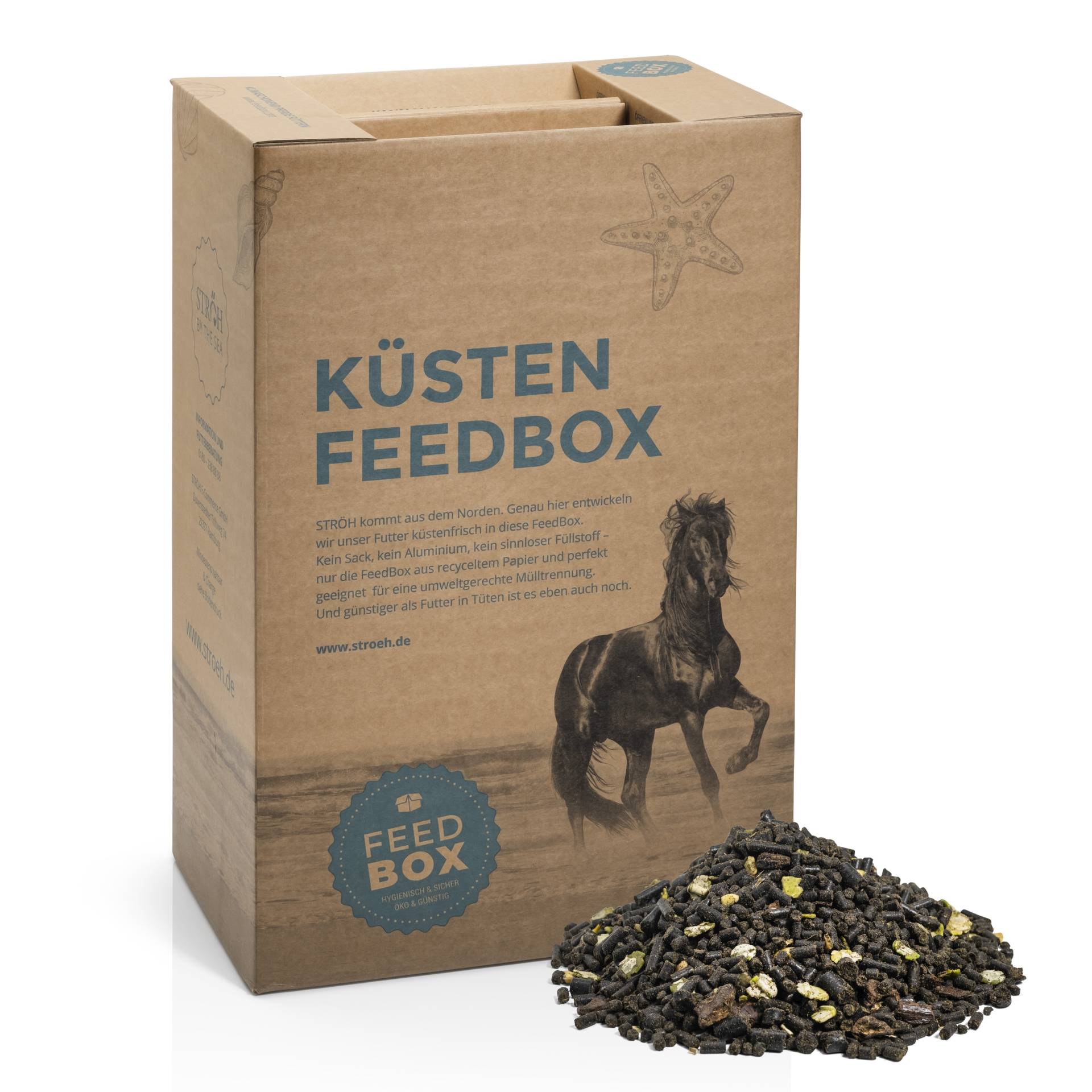 STRÖH Küsten Pure Sport Müsli getreidefrei 28 kg Feedbox Für magenempfindliche Sportpferde STRÖH Küsten Pure Sport Müsli getreidefrei 28 kg Feedbox Für magenempfindliche Sportpferde von STRÖH