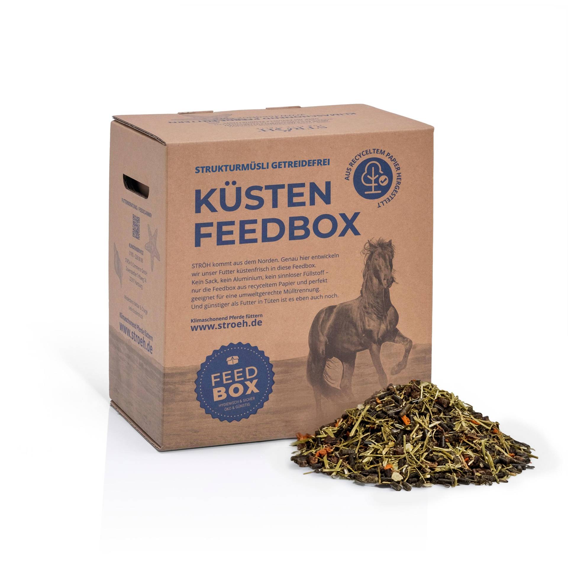 STRÖH Küsten Struktur Müsli 22 kg Feedbox Getreidefrei für magen- und stoffwechselempfindliche Pferde STRÖH Küsten Struktur Müsli 22 kg Feedbox Getreidefrei für magen- und stoffwechselempfindliche Pferde von STRÖH