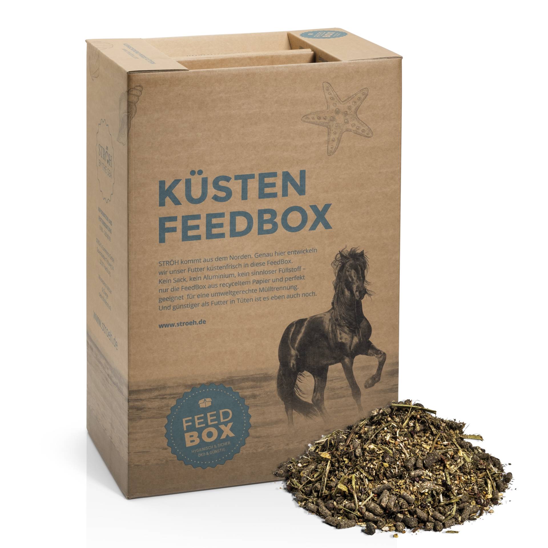 STRÖH Küsten Struktur Power Müsli getreidefrei 30 kg Feedbox Getreidefrei & energiereich STRÖH Küsten Struktur Power Müsli getreidefrei 30 kg Feedbox Getreidefrei & energiereich von STRÖH