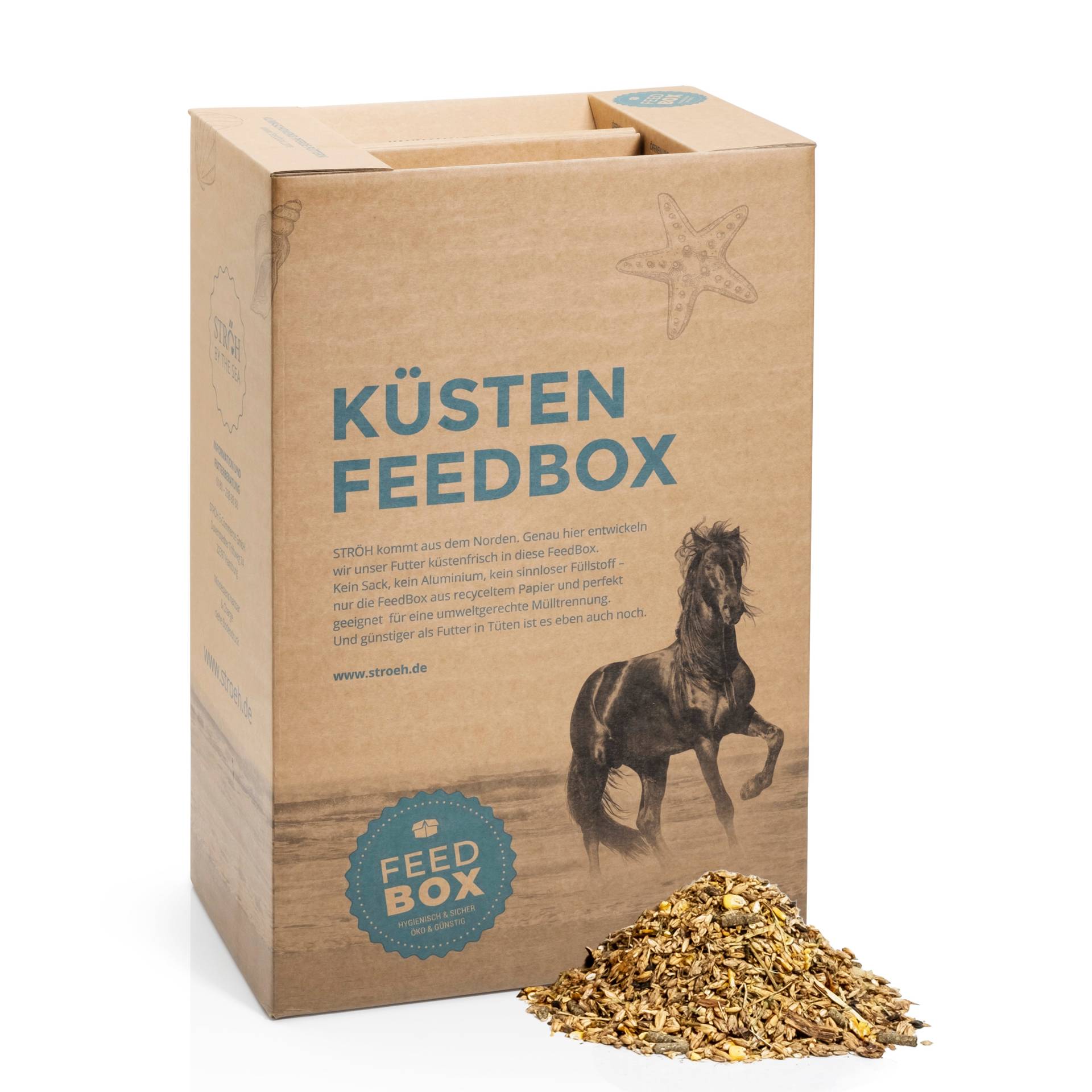 STRÖH Küsten Strukturmüsli & Dinkel 30kg Feedbox Struktur & Geschmack STRÖH Küsten Strukturmüsli & Dinkel 30kg Feedbox Struktur & Geschmack von STRÖH