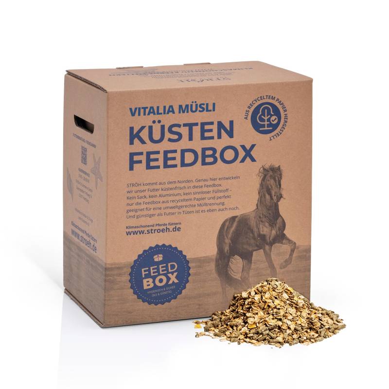 STRÖH Küsten Vitalia Müsli 20 kg Feedbox Haferfreies Premium-Pferdemüsli STRÖH Küsten Vitalia Müsli 20 kg Feedbox Haferfreies Premium-Pferdemüsli von STRÖH