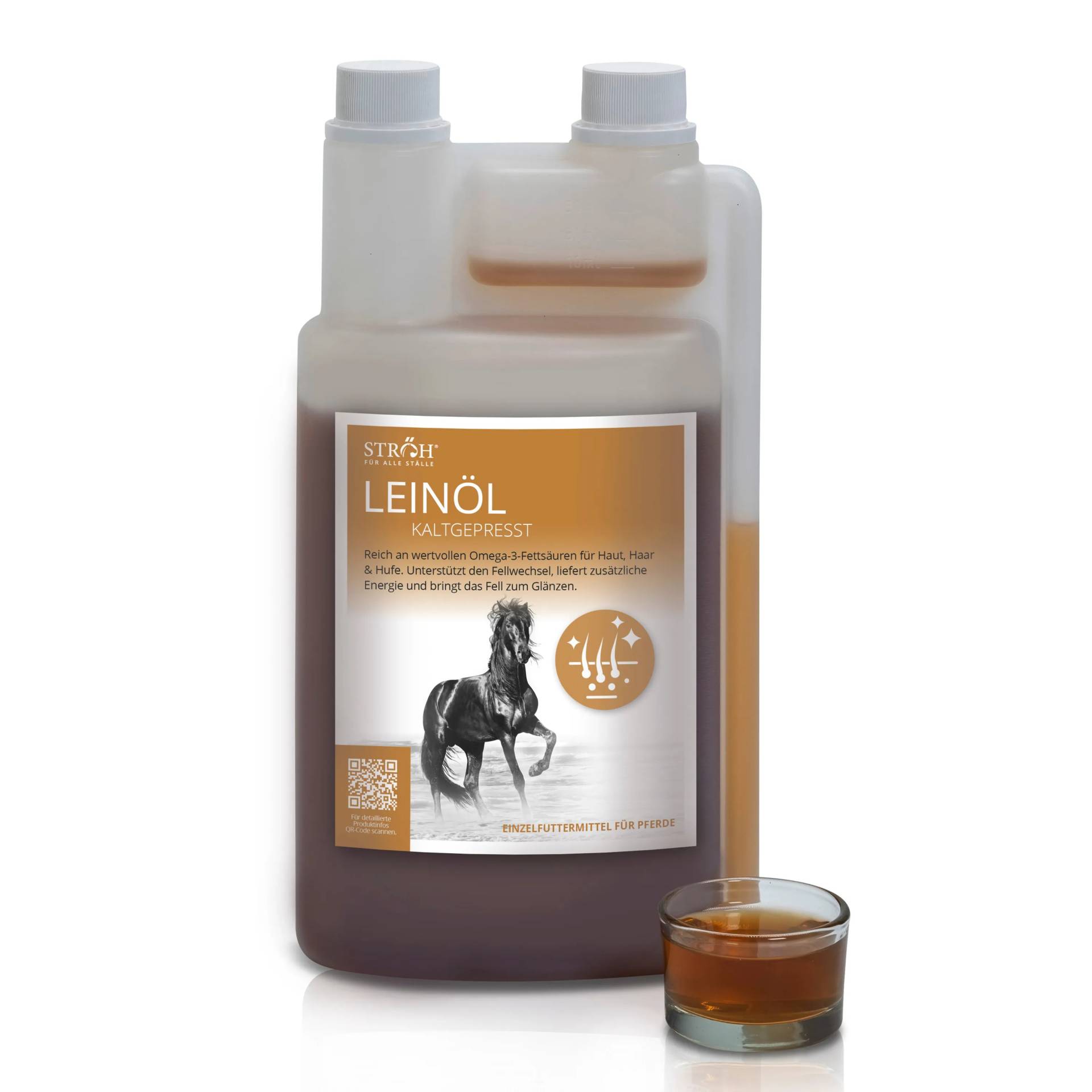 STRÖH Leinöl kaltgepresst 1L Für die Verdauung und ein schönes Fell STRÖH Leinöl kaltgepresst 1L Für die Verdauung und ein schönes Fell von STRÖH