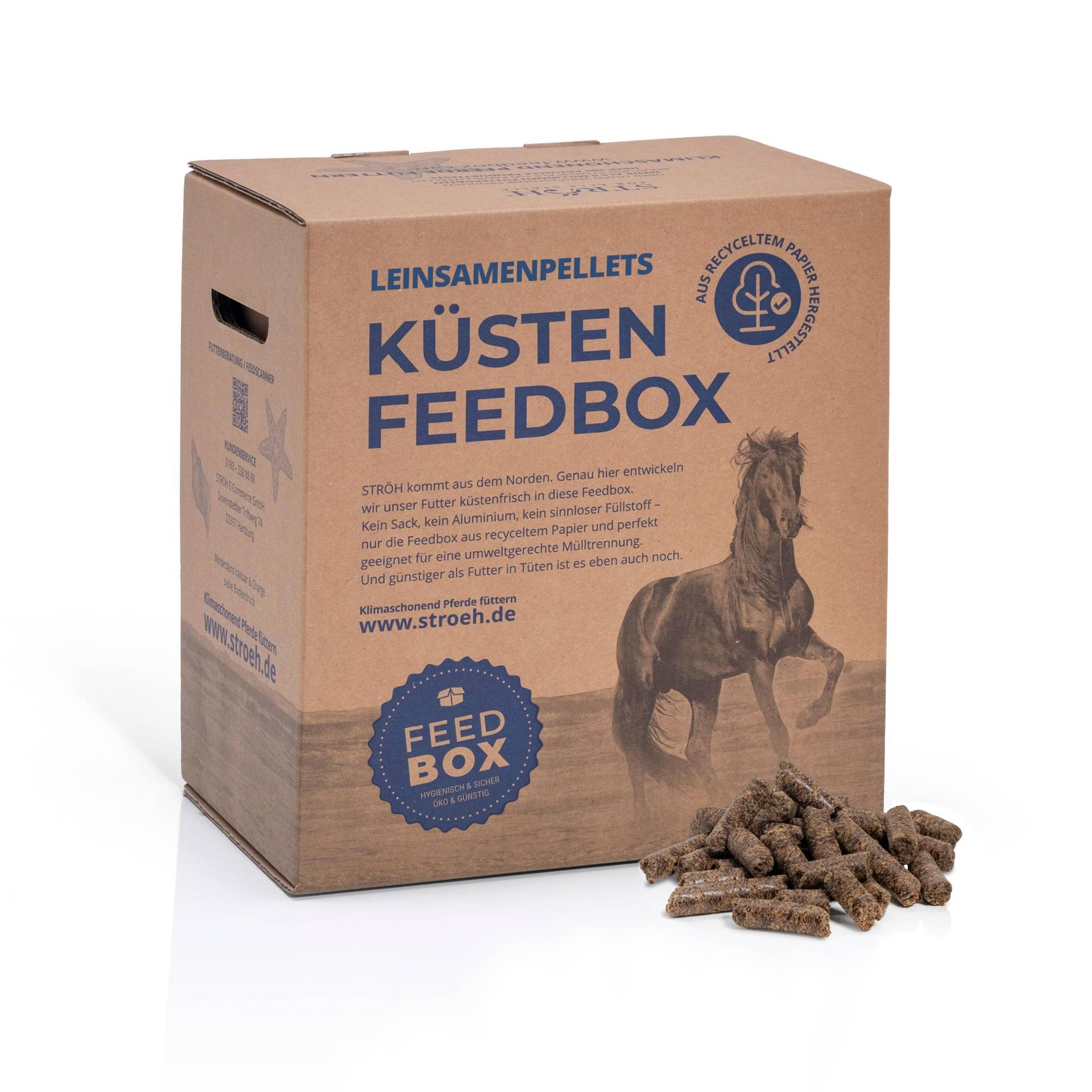STRÖH Leinsamenpellets 9kg Feedbox Für glänzendes Fell & eine intakte Verdauung STRÖH Leinsamenpellets 9kg Feedbox Für glänzendes Fell & eine intakte Verdauung von STRÖH