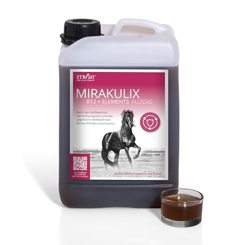 STRÖH MIRAKULIX (3l) Vitamin B12 für Pferde • Unterstützt Immunsystem & Verdauung beim Pferd • Nahrungsergänzung für Pferde von STRÖH