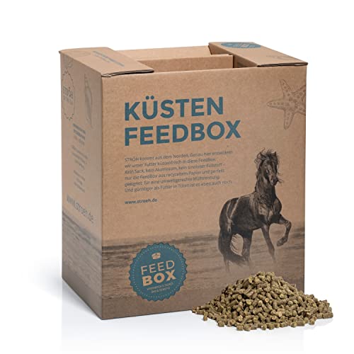 STRÖH Magenruhe Pferd (5kg Feedbox) • STRÖH Magenruhe Pferd (1kg) • Für Pferde Magen, Darm & Verdauung • Mineralfutter mit Bierhefe, Sanddorn & Vanille von STRÖH