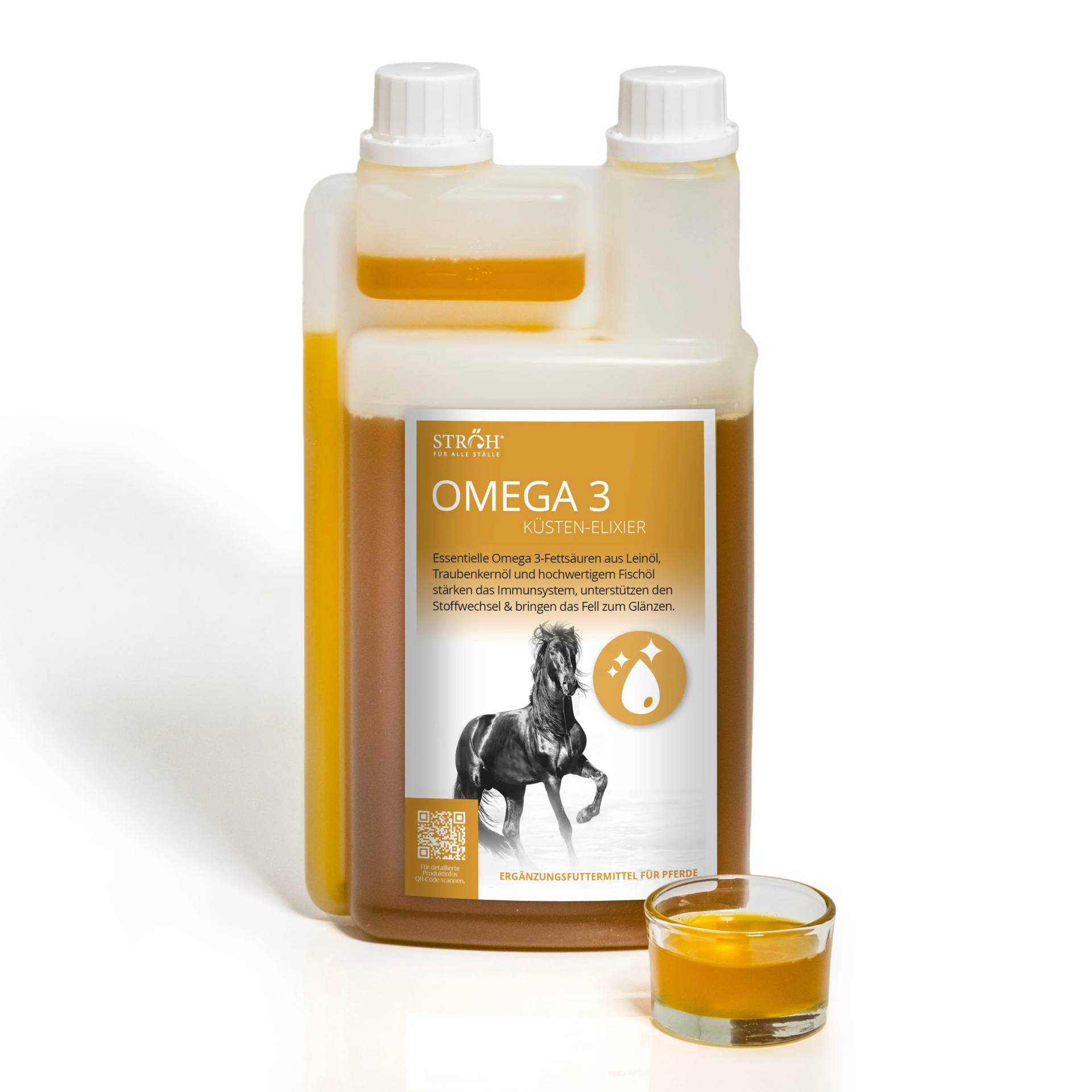 STRÖH Omega 3 - 1 L Für Stoffwechsel, Immunsystem und Fellglanz STRÖH Omega 3 - 1 L Für Stoffwechsel, Immunsystem und Fellglanz von STRÖH