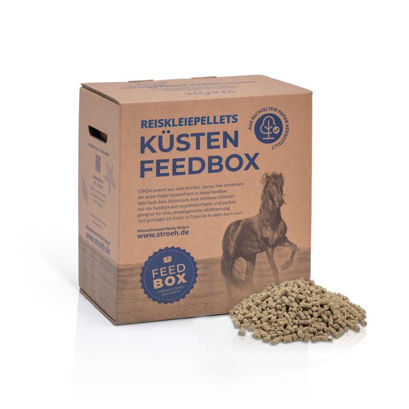 STRÖH Reiskleiepellets 30kg Feedbox Effizienter Energielieferant STRÖH Reiskleiepellets 30kg Feedbox Effizienter Energielieferant von STRÖH