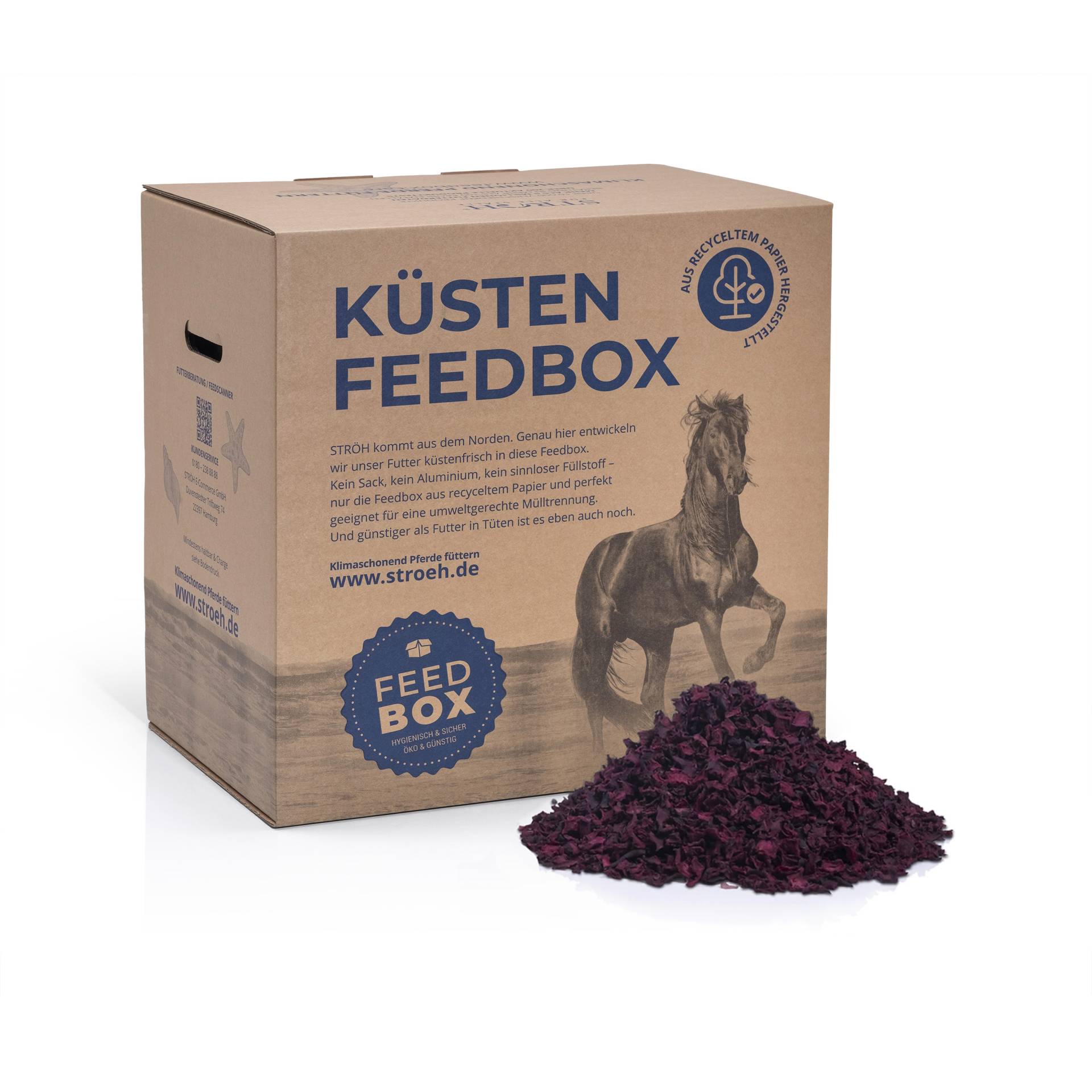 STRÖH Rote Bete Chips 4kg Feedbox Schmackhafte und gesunde Futteraufwertung von STRÖH