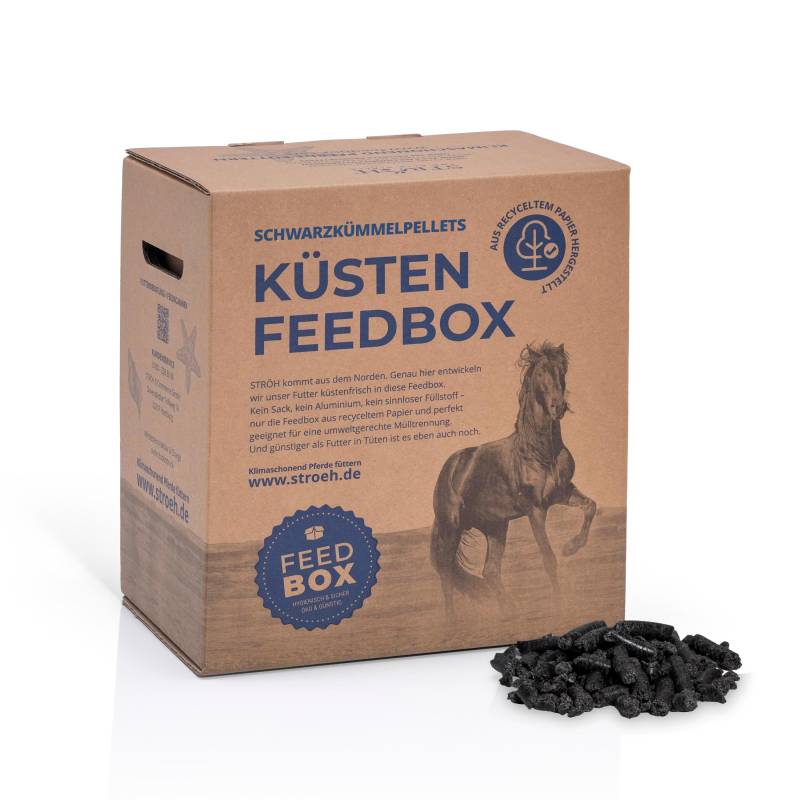 STRÖH Schwarzkümmelpellets 3 kg Feedbox Für ein starkes Immunsystem von STRÖH