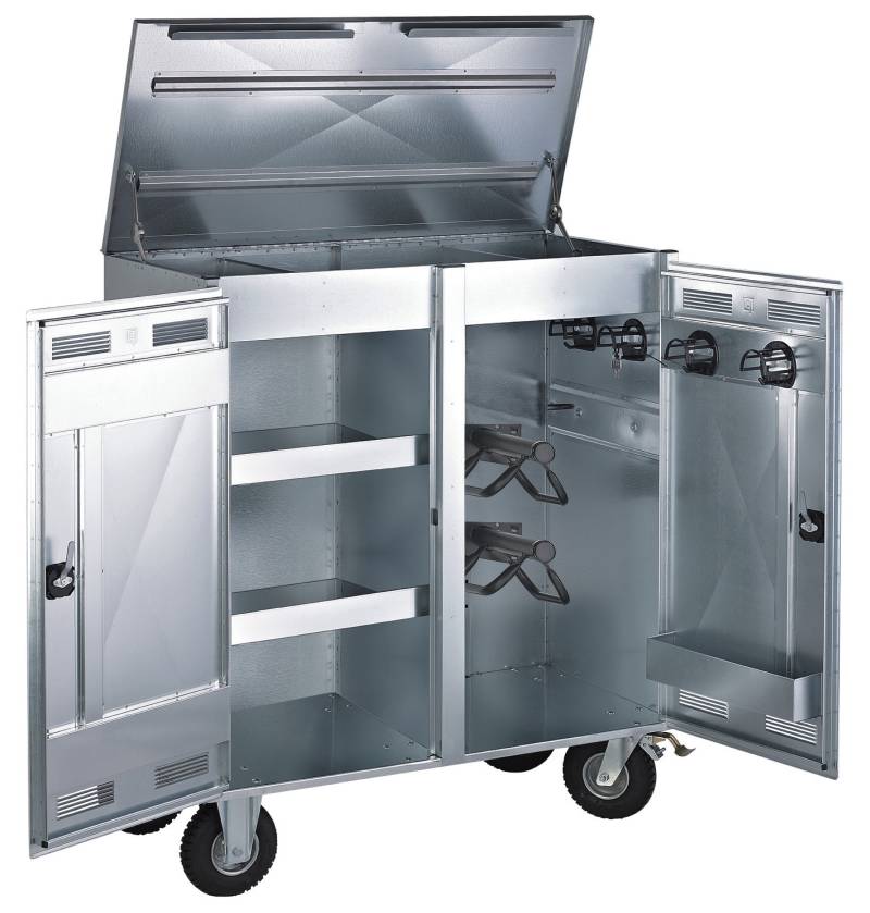 STRÖH Turnierwagen 116 x 120 x 60 cm Mit Deckelklappe & 4 Rollen von STRÖH